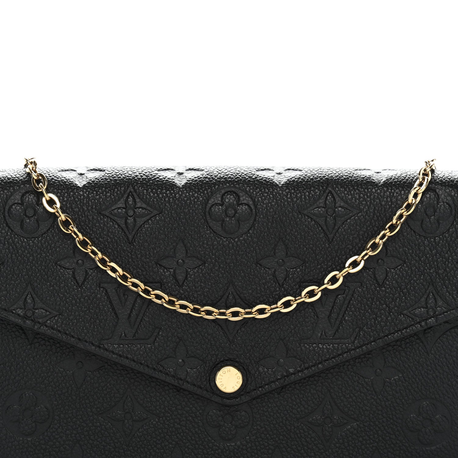Louis Vuitton Empreinte Pochette Felicie Chain Wallet Black 8 of 11