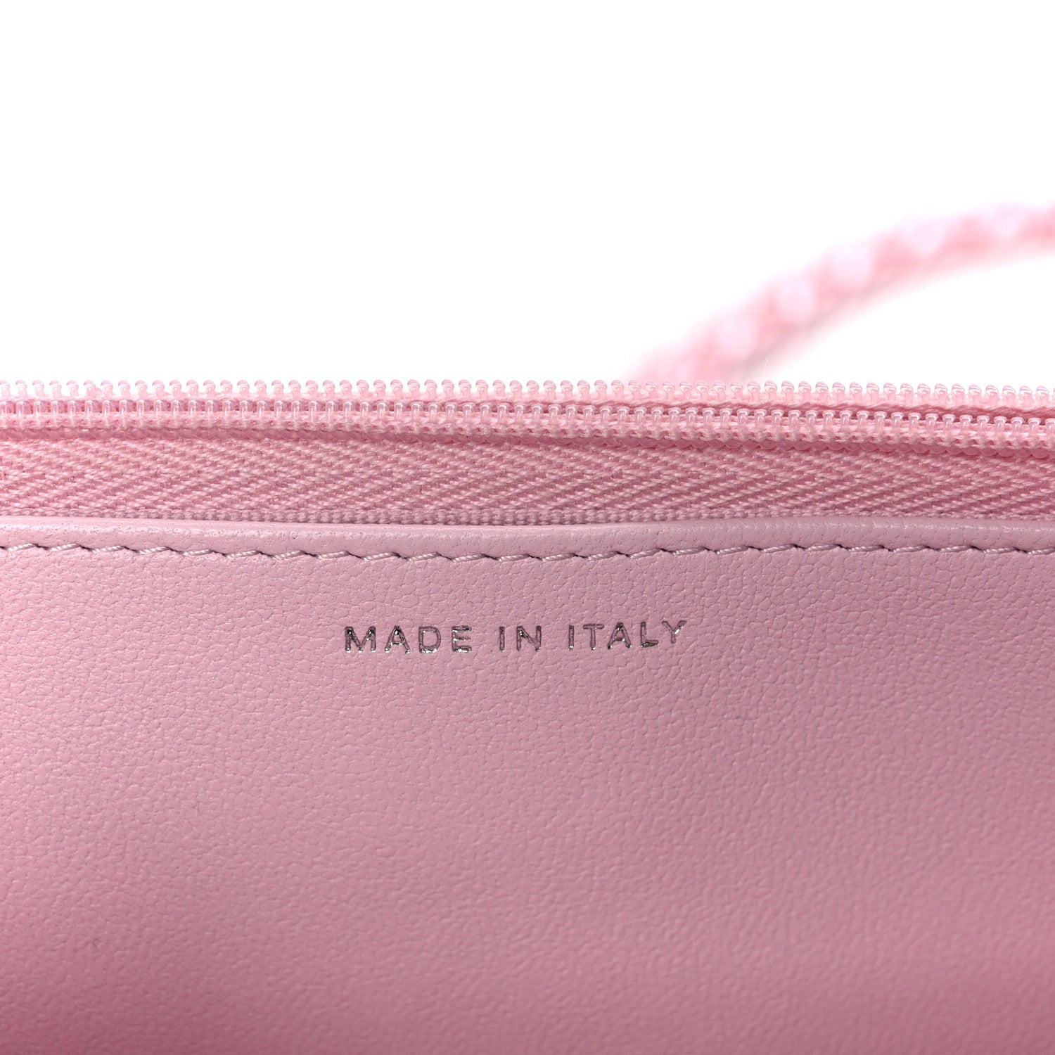 Chanel Calfskin Quilted Pearly CC Wallet On Chain WOC Pink 7 of 11