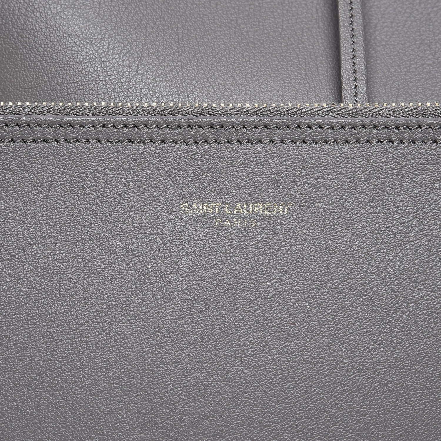 Saint Laurent Calfskin Large Shopping Tote Fog 8 of 13