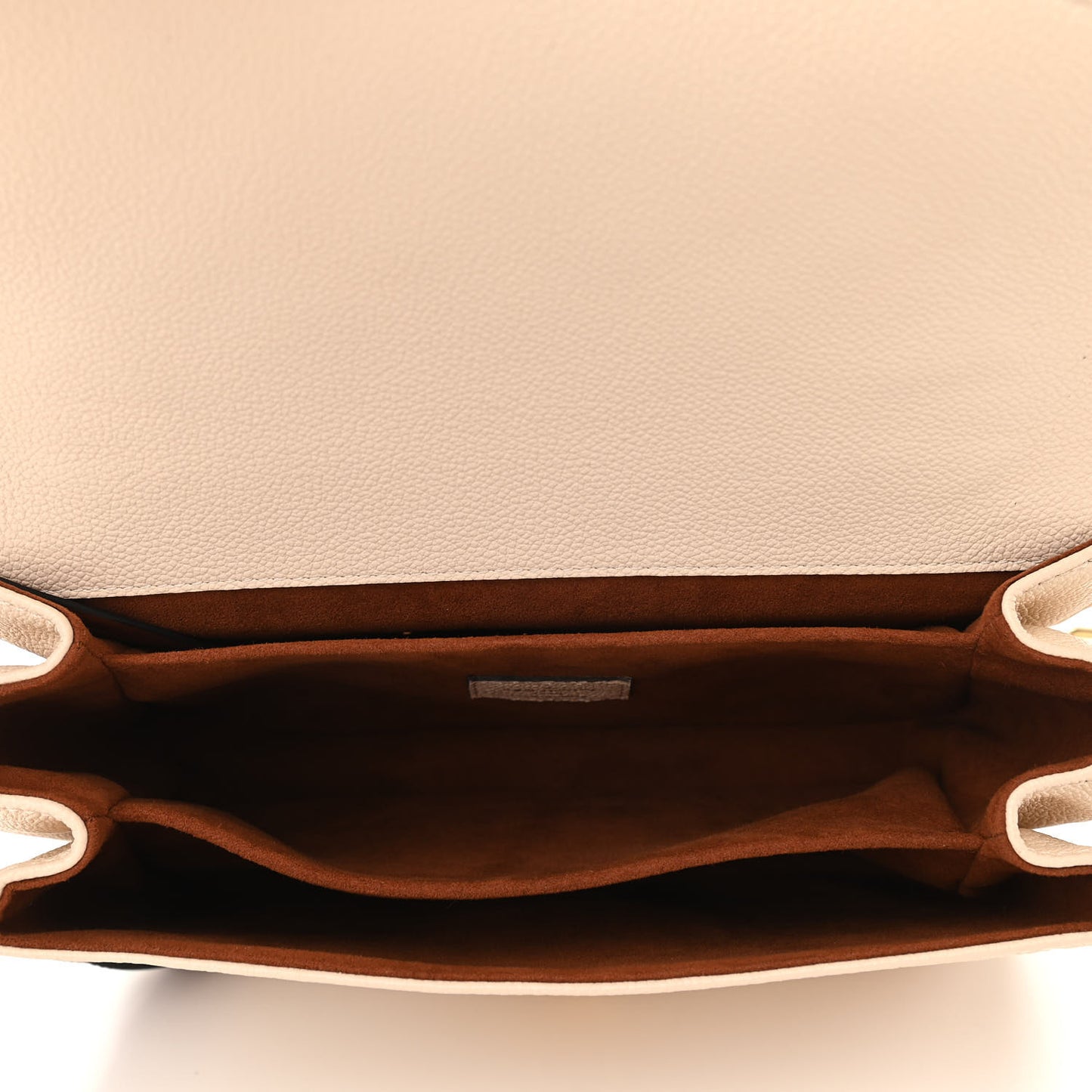 Empreinte Braided Pochette Metis Creme Beige Caramel
