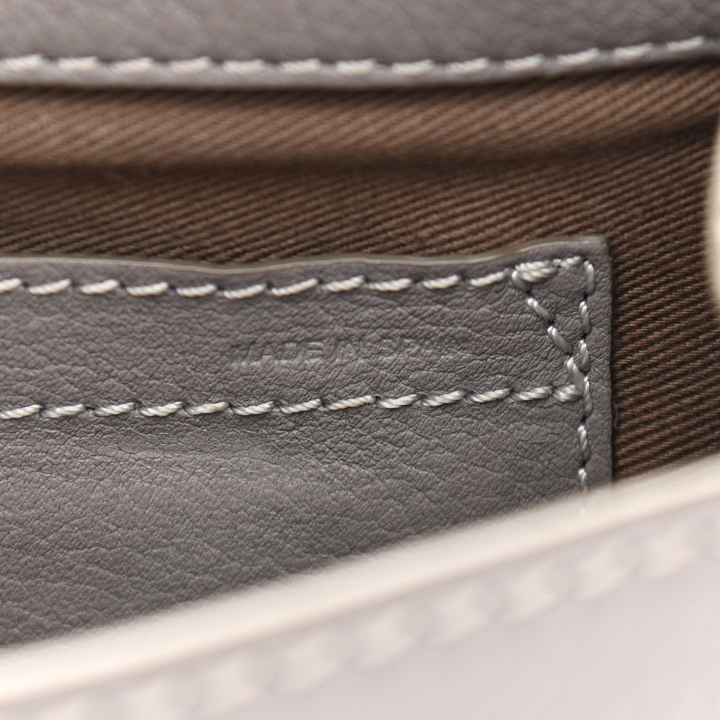 Calfskin Mini Marcie Round Crossbody Bag Cashmere Grey