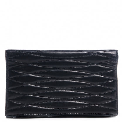Chanel Quilted Lambskin Wallet Clutch Black 1 of 9