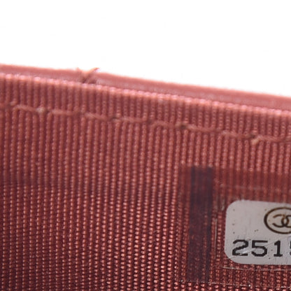 Chanel Lambskin Quilted Boy Card Holder Wallet Rosewood 10 of 11