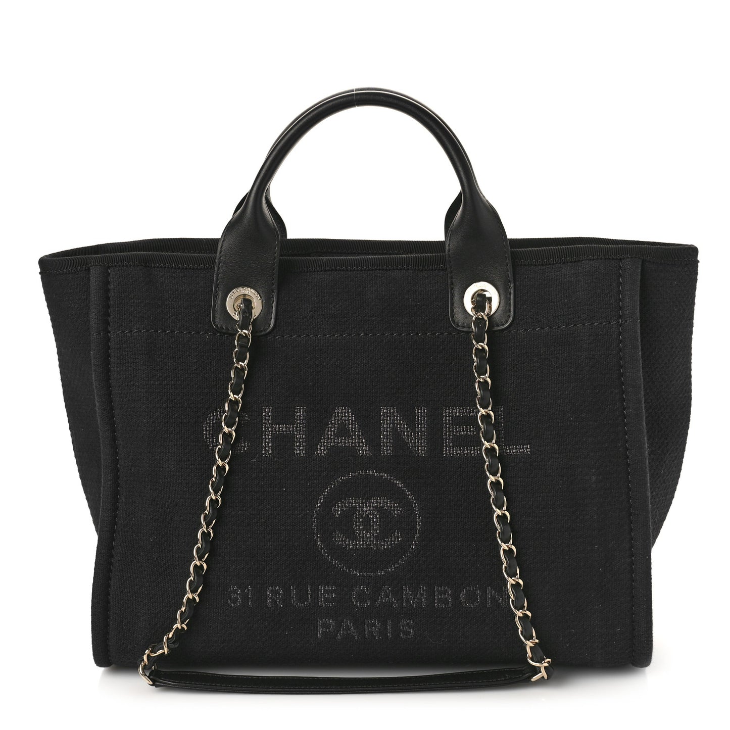 Mixed Fibers Small Deauville Tote Black