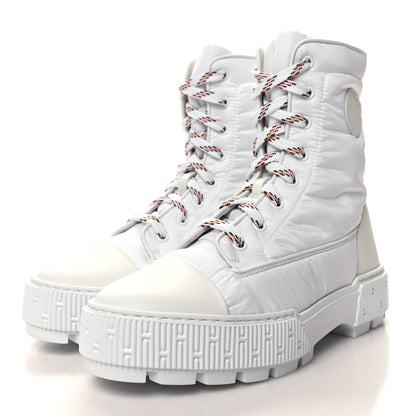 Hermes Calfskin Parachute Fresh Ankle Boots 39 White 3 of 9