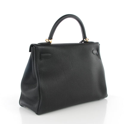 Hermes Togo Kelly Retourne 32 Black 3 of 23