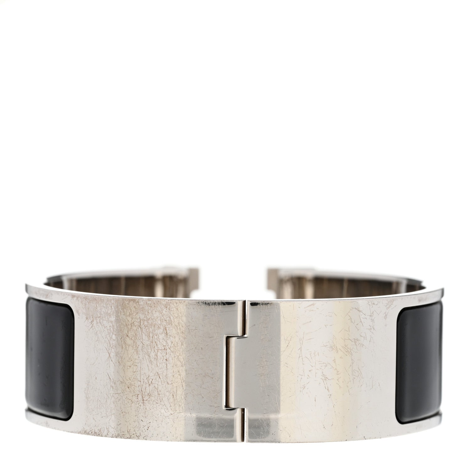 Hermes Enamel Wide Clic Clac H Bracelet GM Black 3 of 5