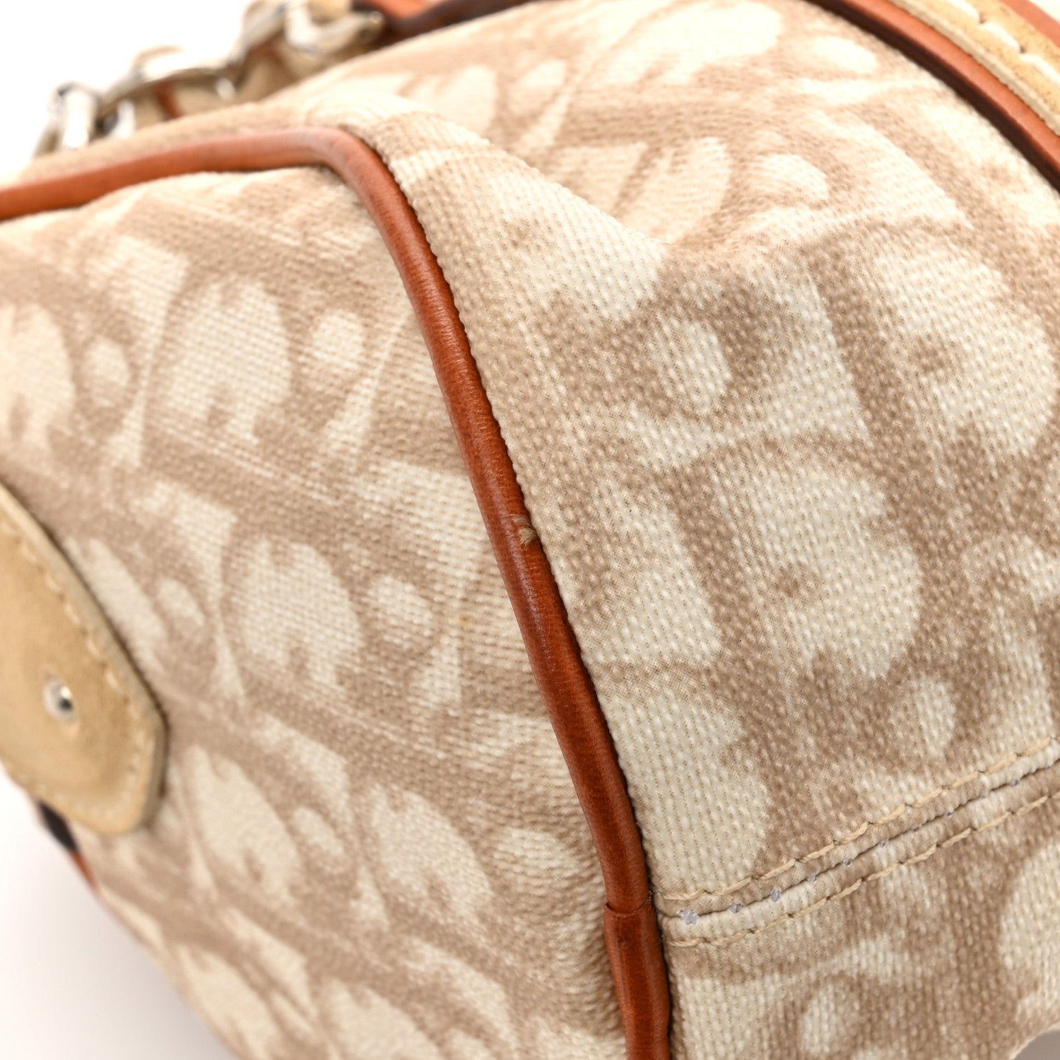 Christian Dior Monogram Trotter Romantique Boston Bag Beige 16 of 18