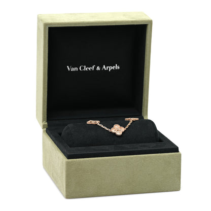 Van Cleef & Arpels 18K Yellow Gold 5 Motifs Vintage Alhambra Bracelet 4 of 4