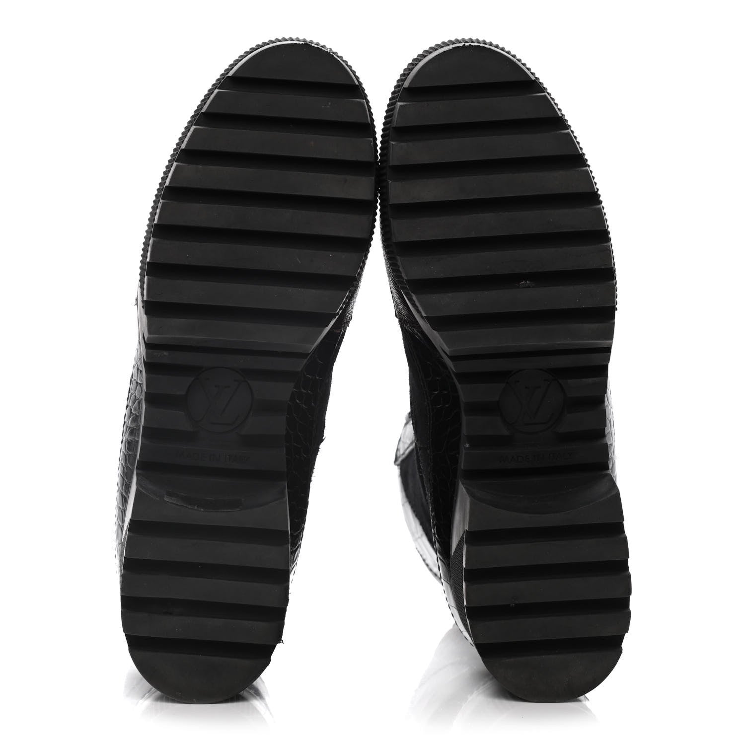 Louis Vuitton Suede Calfskin Monogram Laureate Platform Desert Boots 38 Black 7 of 13
