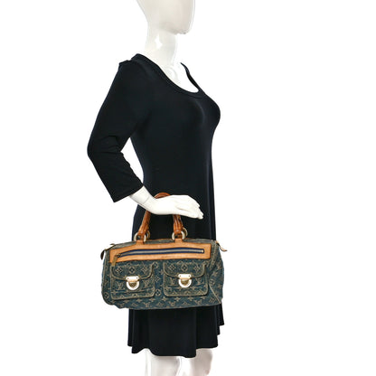 Louis Vuitton Monogram Denim Neo Speedy Blue 2 of 12