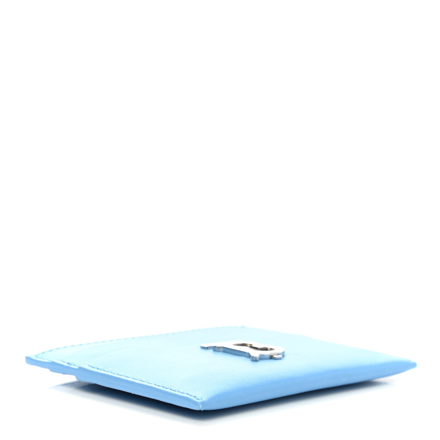 Burberry Calfskin Sandon TB Card Case Bright Sky Blue 4 of 8