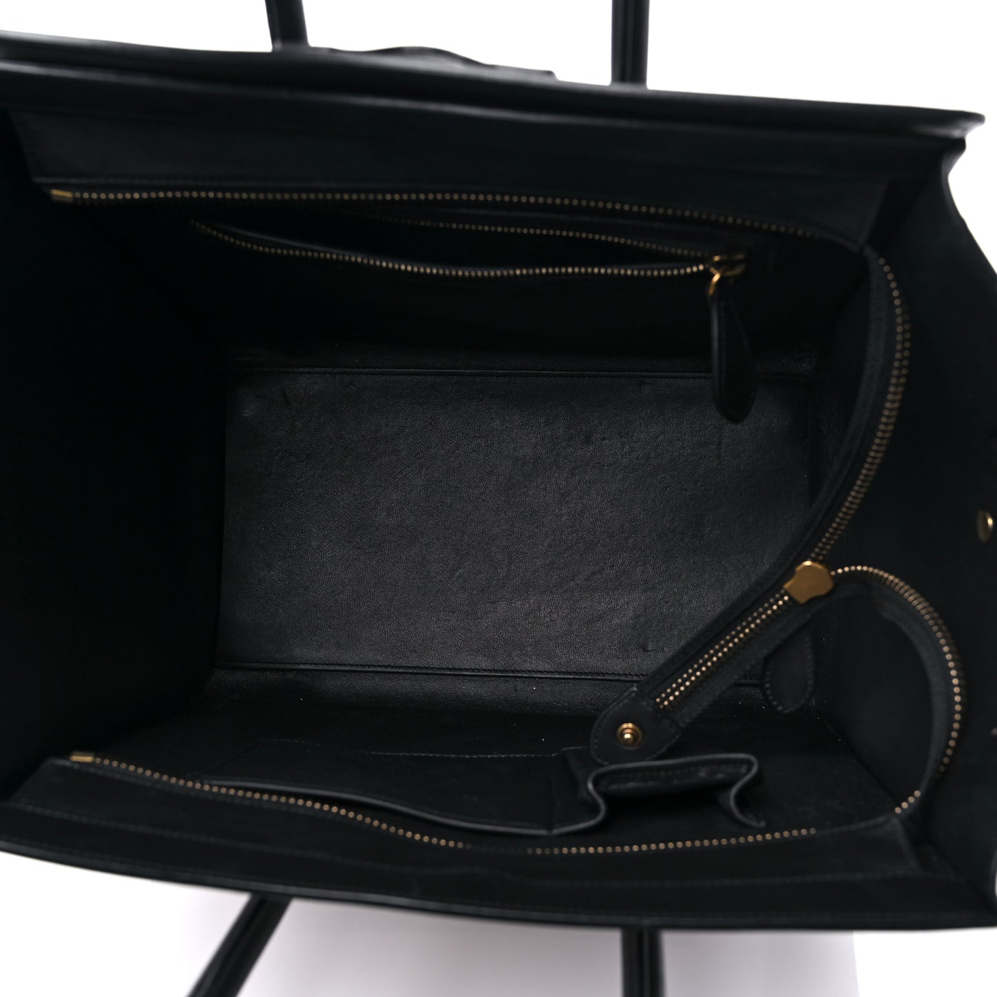 Elephant Calfskin Mini Bi-Color Luggage Black White