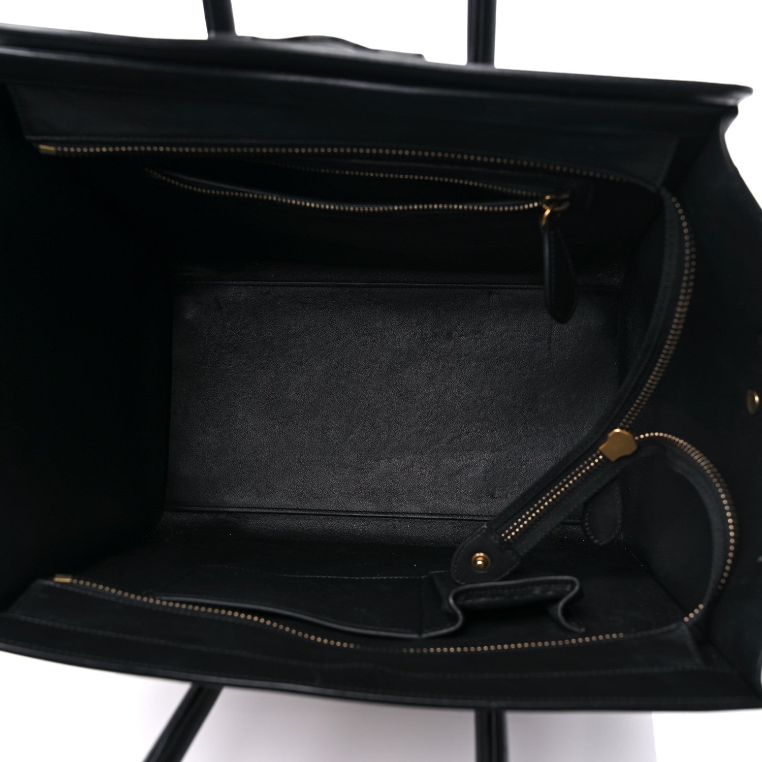 Celine Elephant Calfskin Mini Bi-Color Luggage Black White 5 of 19