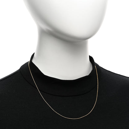 David Yurman 18K Yellow Gold 1mm Box Chain Necklace 2 of 4