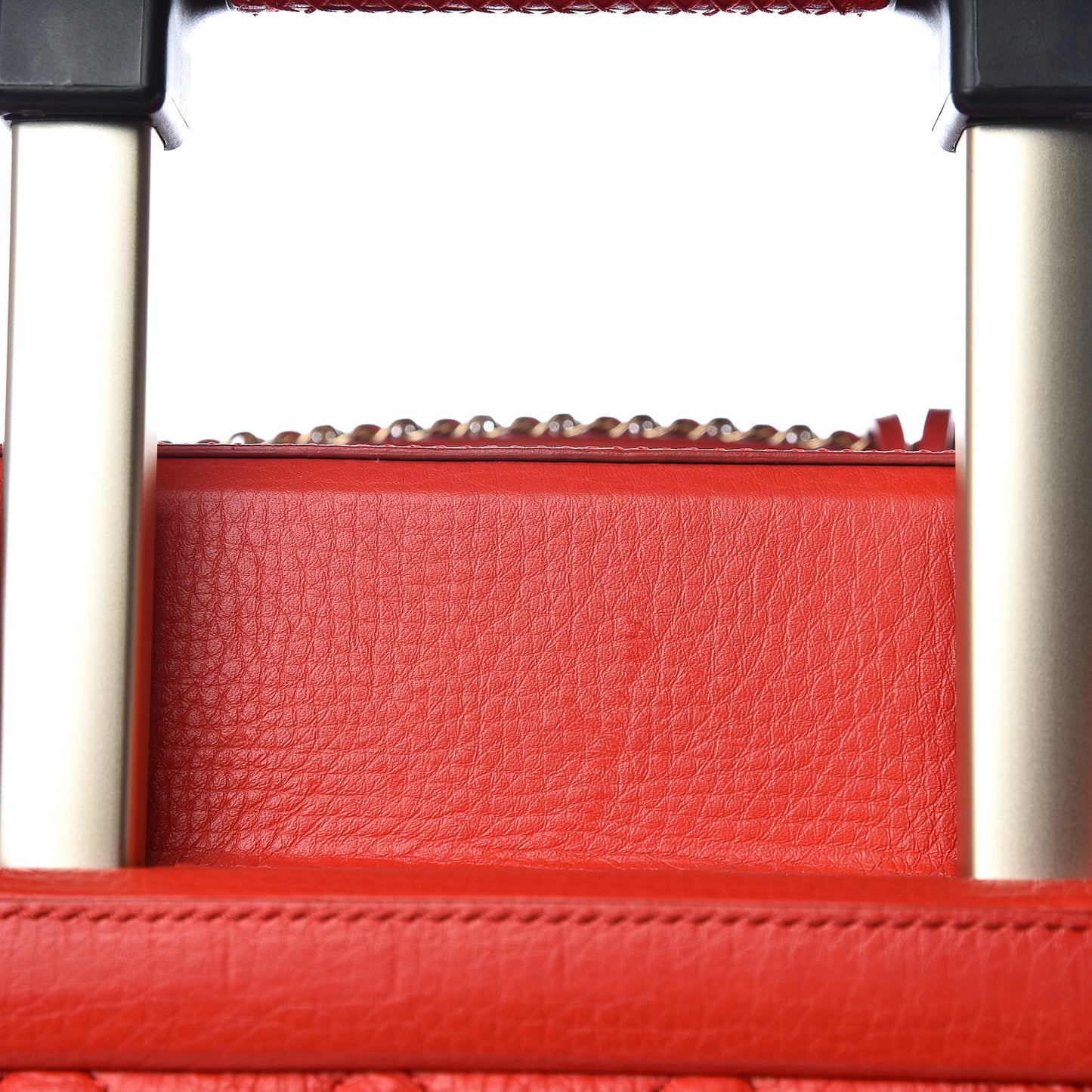 Calfskin Quilted Coco Case Trolley Red