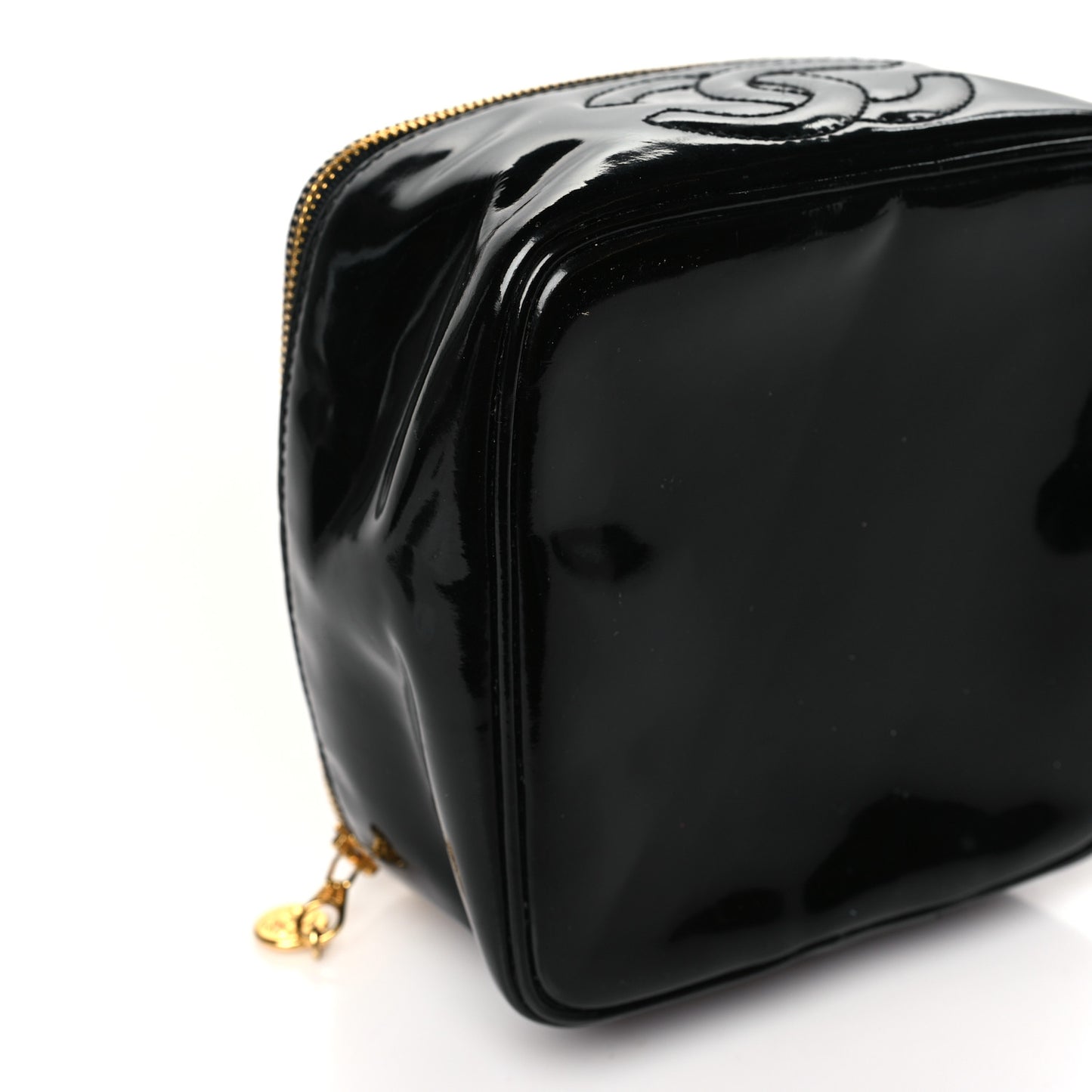 Patent Vanity Cosmetic Case Black