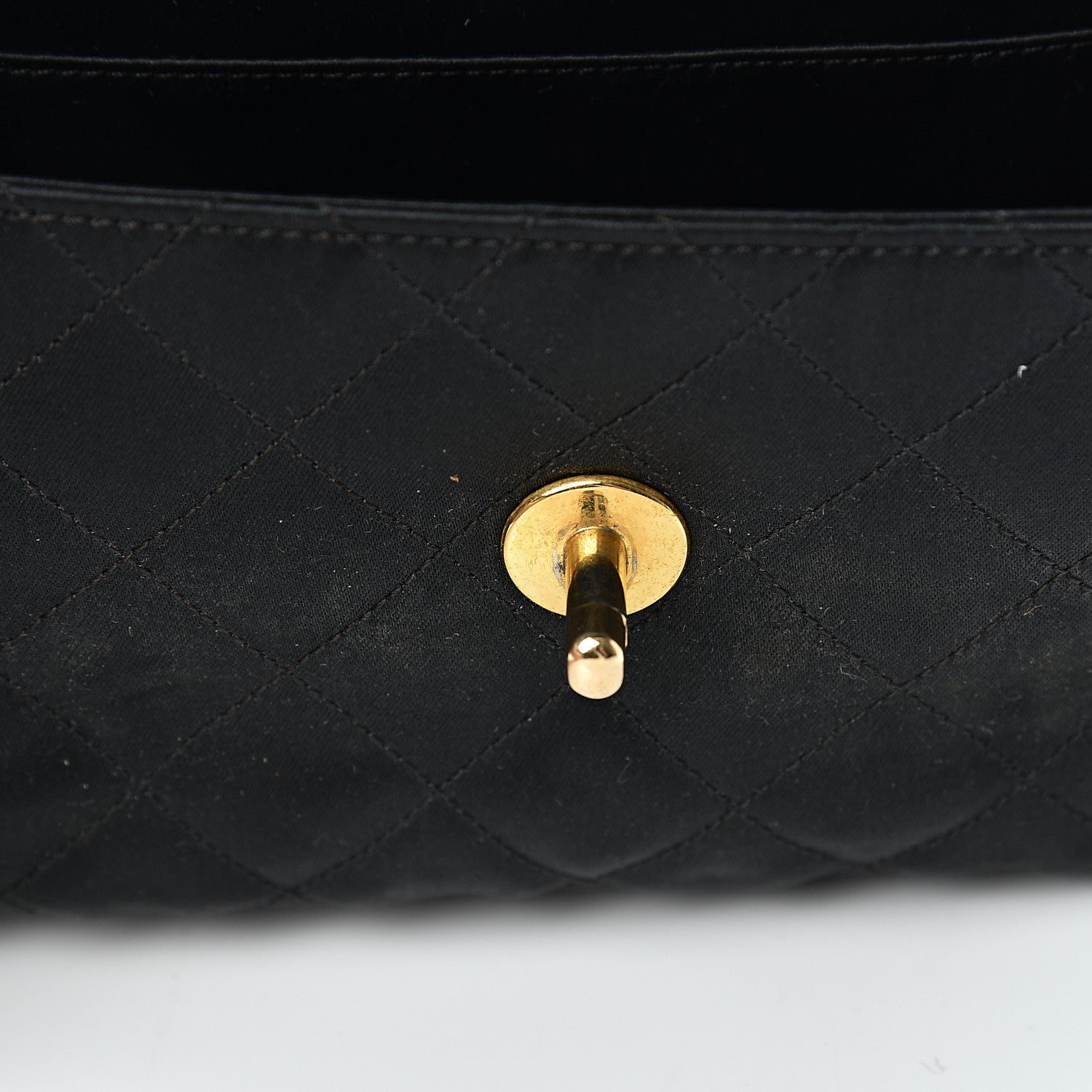 Chanel Satin Quilted Extra Mini Rectangular Flap Black 12 of 14