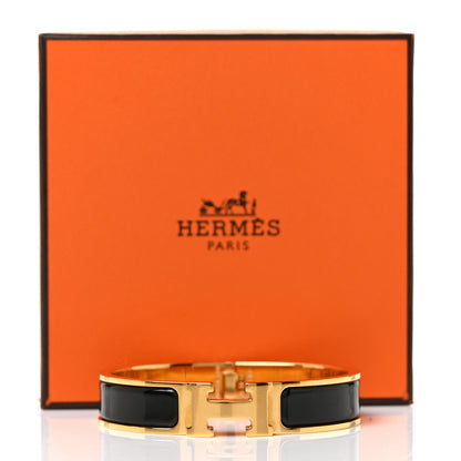 Hermes Enamel Narrow Clic Clac H Bracelet PM Black 5 of 5