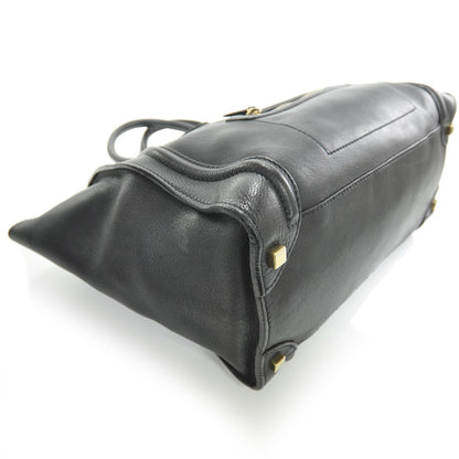 Celine Smooth Calfskin Shoulder Luggage Black 5 of 9
