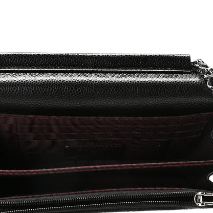 Chanel Caviar Quilted Mini Wallet On Chain WOC Black 6 of 9