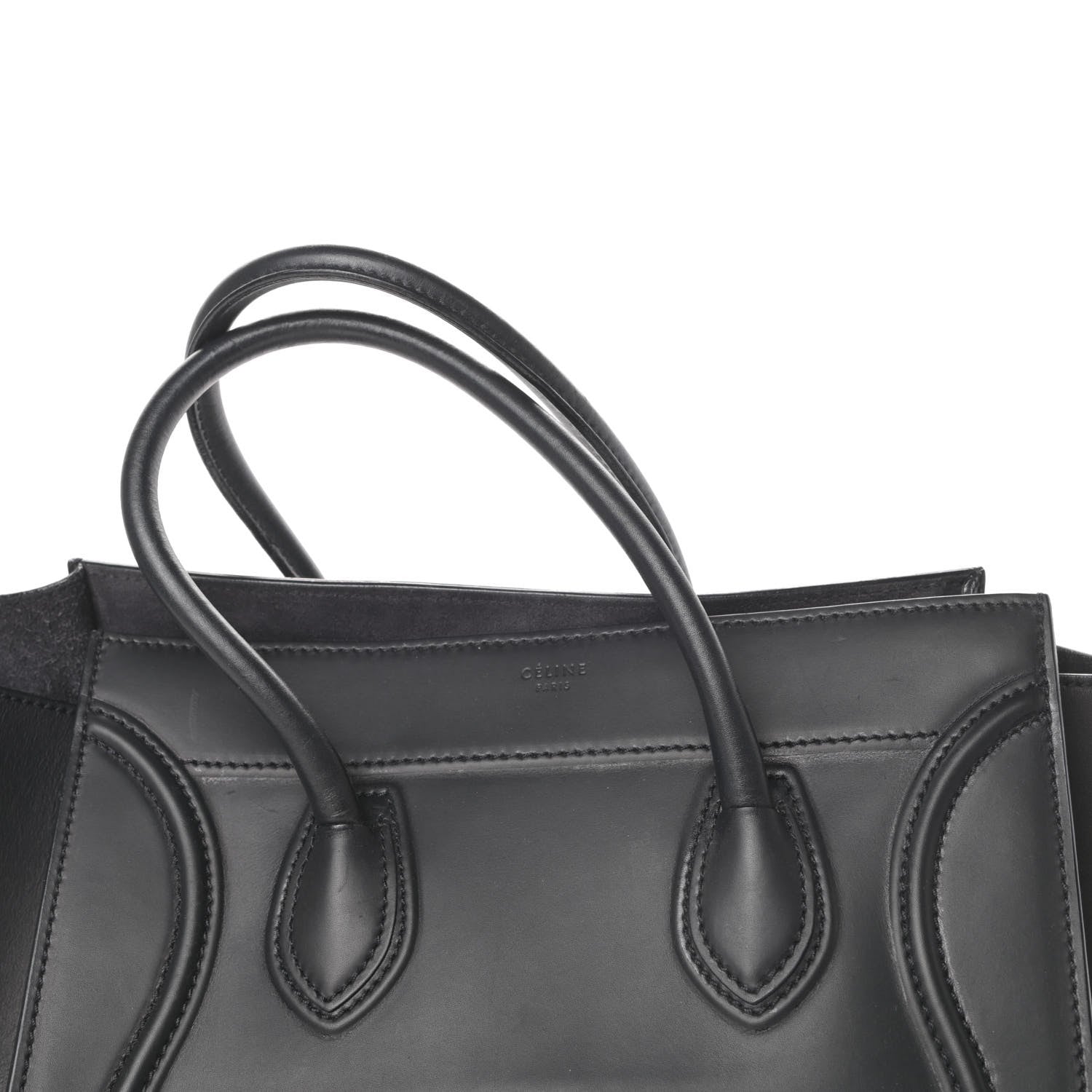 Celine Smooth Calfskin Medium Phantom Luggage Black 15 of 17