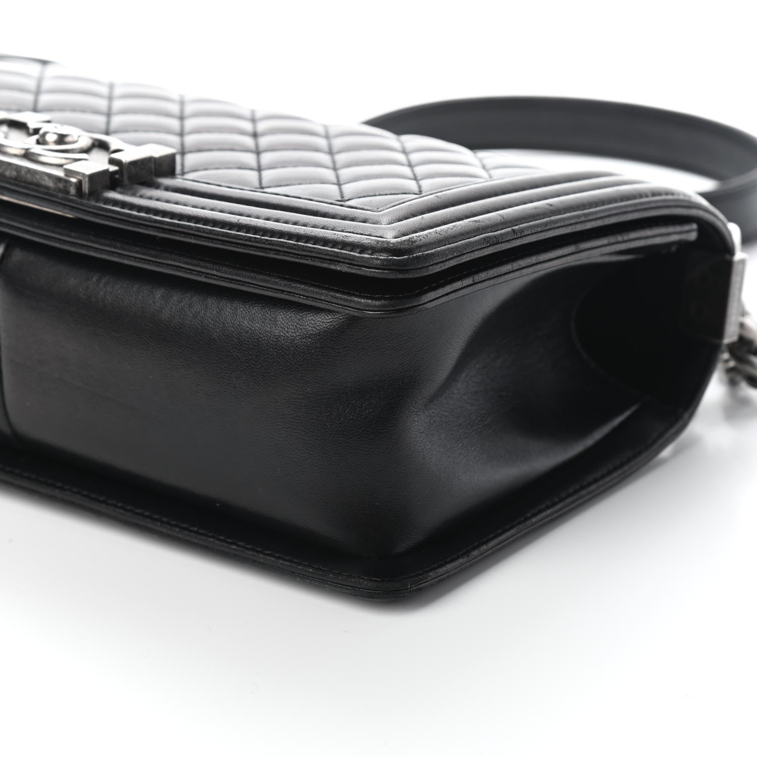 Chanel Lambskin Quilted Medium Boy Flap Black 10 of 10