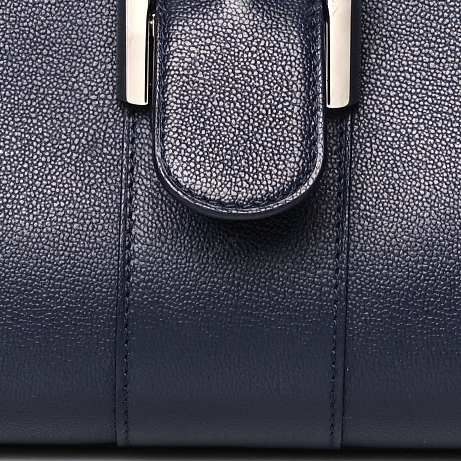 Delvaux Grained Calfskin MM Brillant Satchel Navy 7 of 9