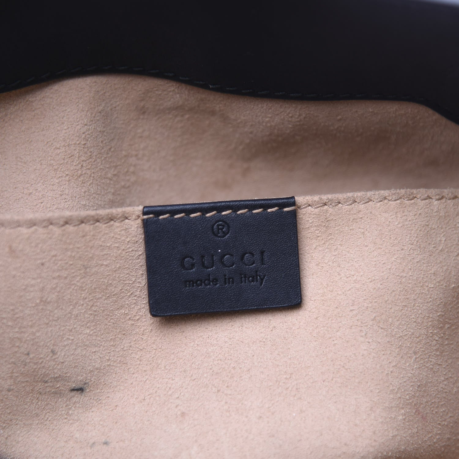 Gucci GG Supreme Monogram Bees Small Padlock Tote Beige Oro Black 5 of 13