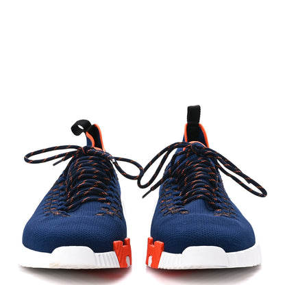 Hermes Knit Bolduc Mens Flex Sneakers 43.5 Marine Black 2 of 8