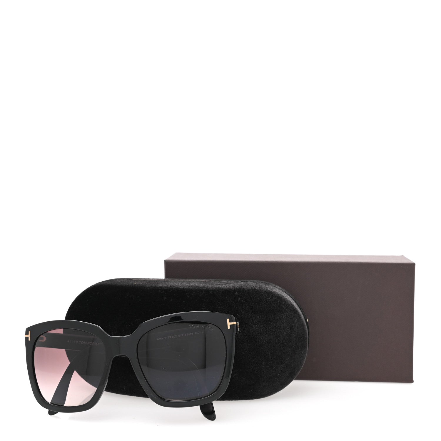 Tom Ford Amarra Sunglasses TF502 Black 8 of 8