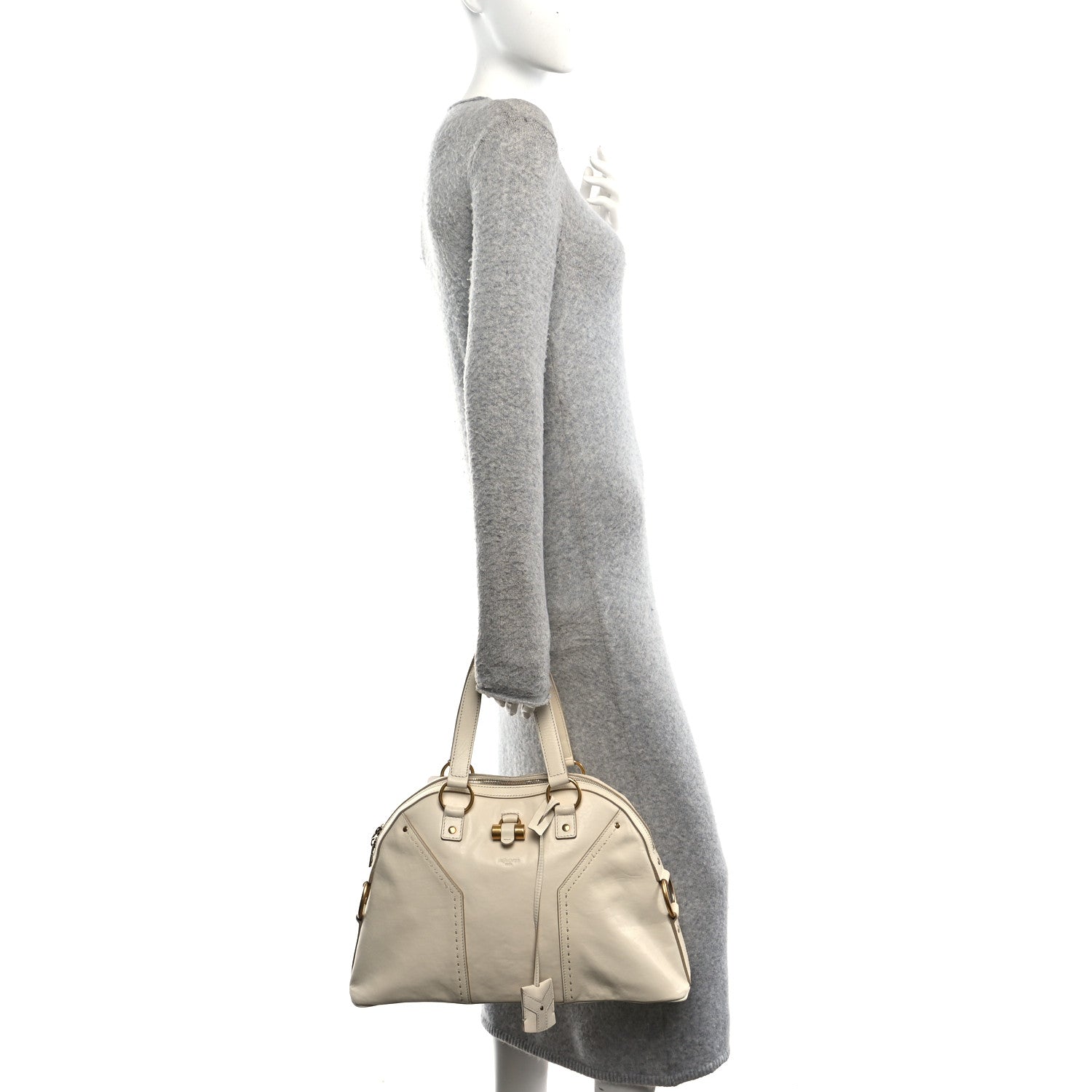Saint Laurent Calfskin Large Muse Ivory 2 of 11