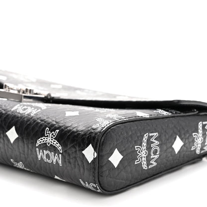 MCM Visetos Monogram Medium Millie Crossbody Bag Black 9 of 9