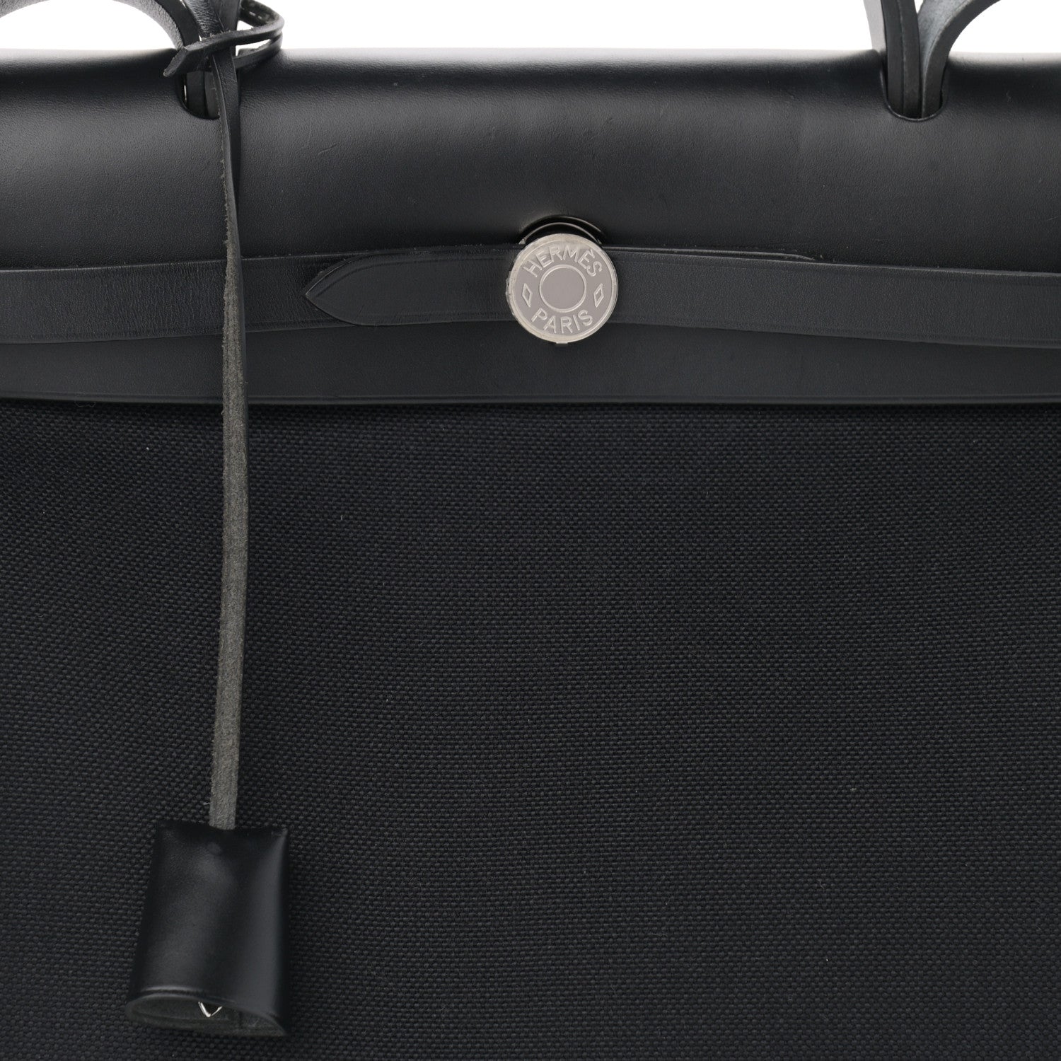 Hermes Military Toile Vache Hunter Herbag Zip PM 31 Black 9 of 12
