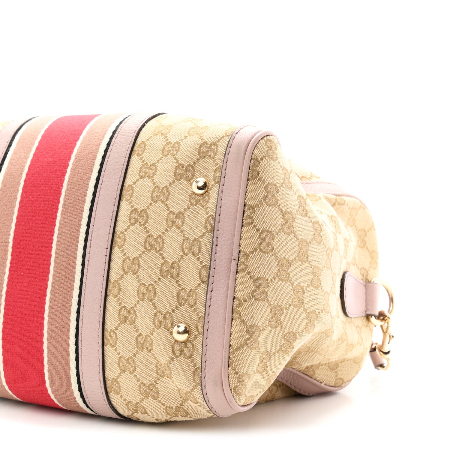 Gucci Monogram Vintage Web Medium Boston New Sand Lilas 10 of 10