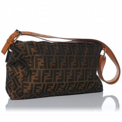 Fendi Zucca Vitello Elite Messenger Baguette Tobacco Ocra 3 of 8