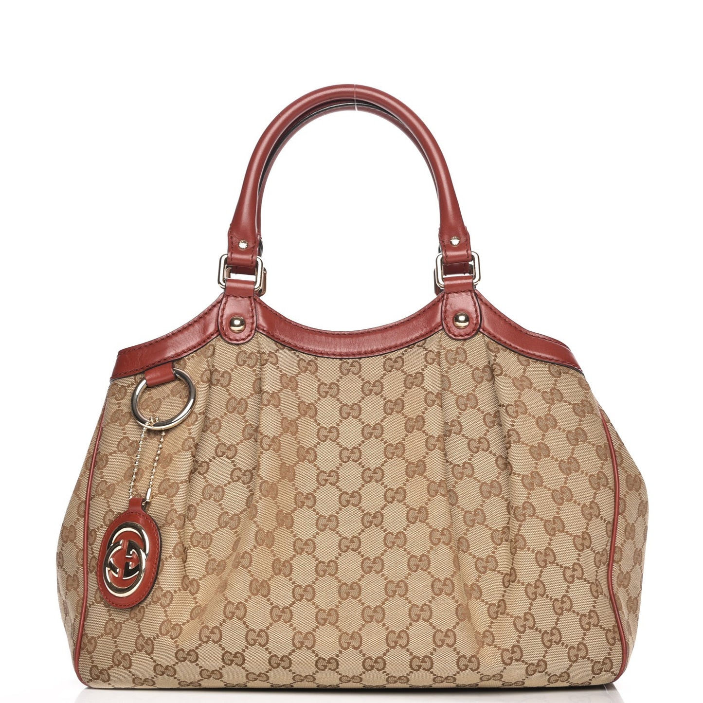 Monogram Medium Sukey Tote Dark Red