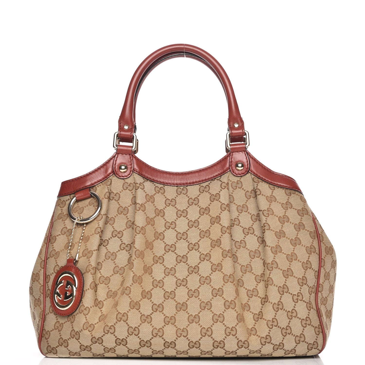 Gucci Monogram Medium Sukey Tote Dark Red 1 of 7