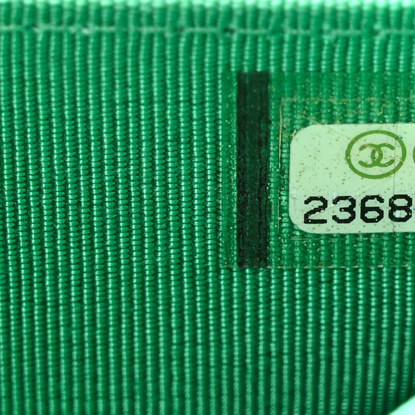 Tweed Fringe Wallet On Chain WOC Black Green