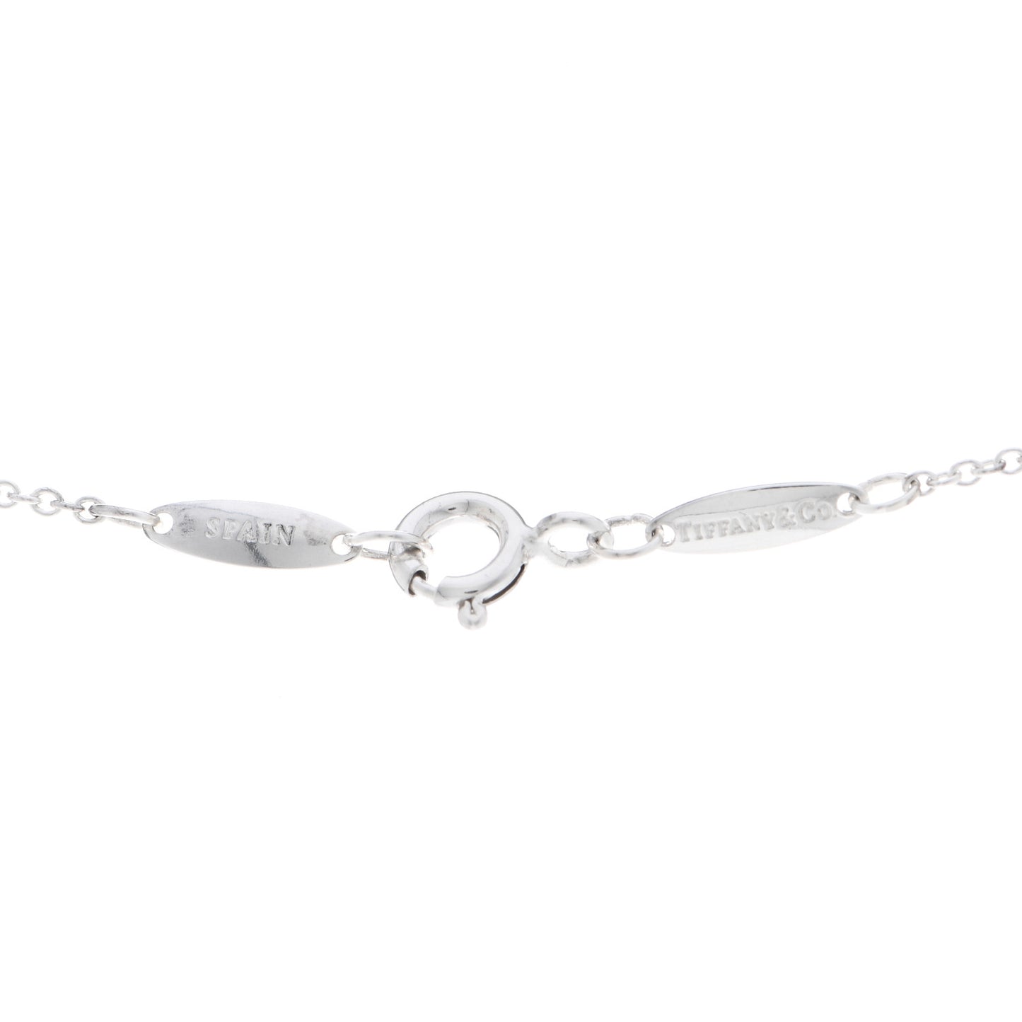 Sterling Silver 9mm Elsa Peretti Bean Pendant Necklace
