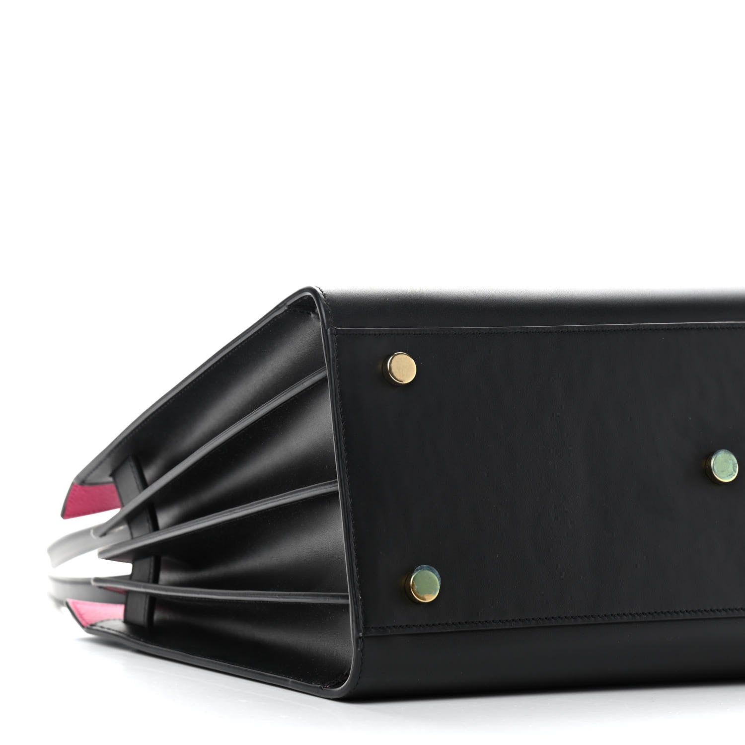 Saint Laurent Calfskin Small Sac De Jour Black Fuchsia 9 of 11