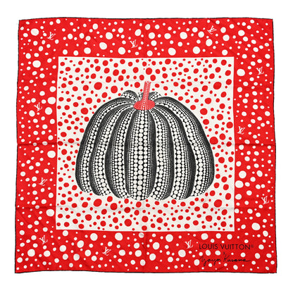 Louis Vuitton LV x YK Kusama Infinity Dots Scarf Red White 1 of 3