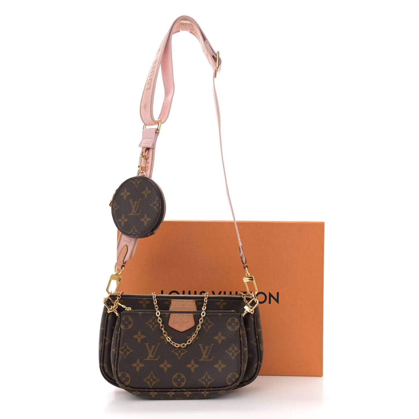 Monogram Multi Pochette Accessories Rose Clair