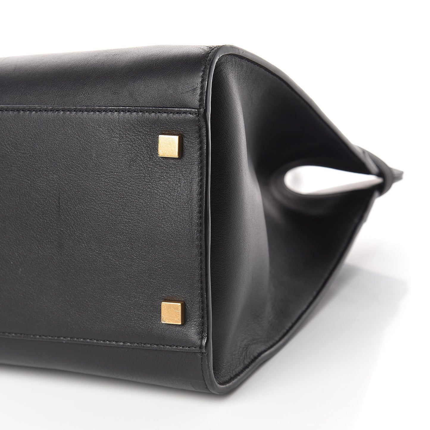 Calfskin Medium Manhattan Shopper Tote Black