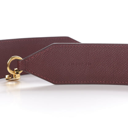 Hermes Epsom 45mm Tressage Shoulder Strap Rouge H Craie Gold 4 of 5