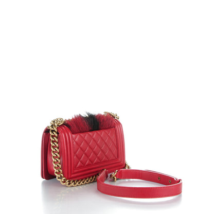 Chanel Goat Hair Small Boy Flap Red 3 of 8
