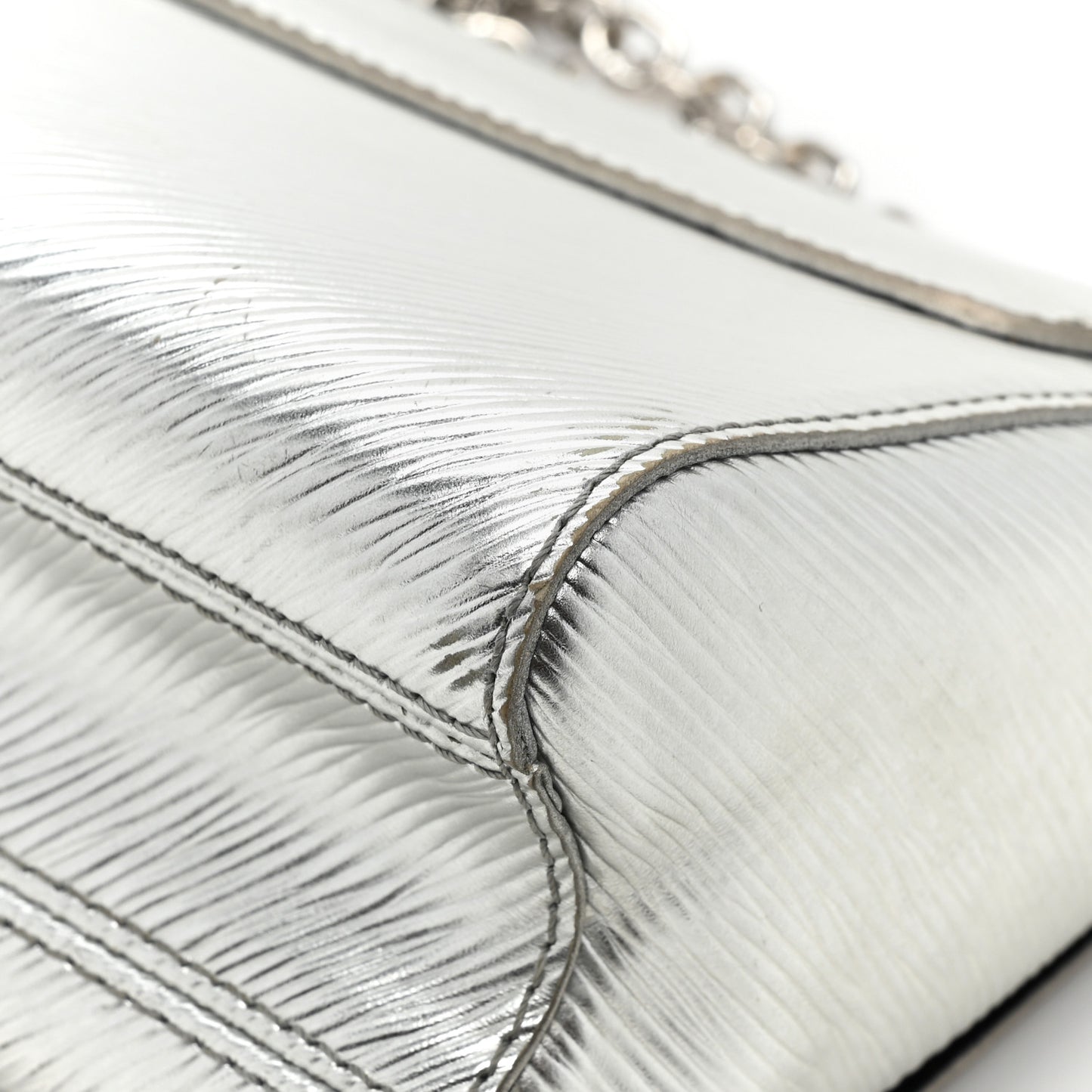 Epi Twist Shoulder Bag PM Argent