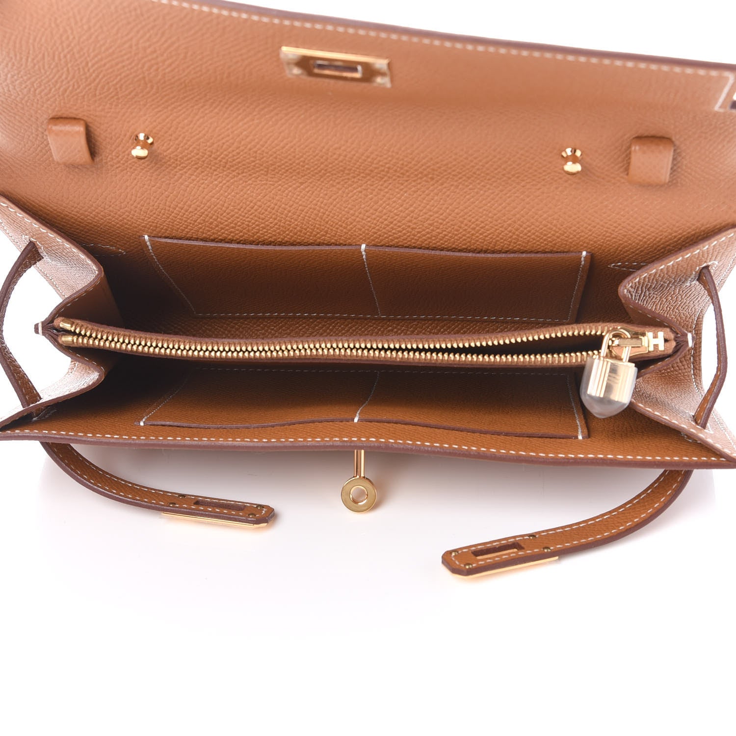 Hermes Epsom Kelly Wallet To Go Gold 5 of 10