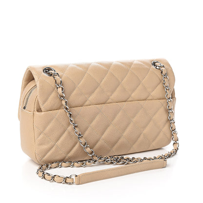 Chanel Caviar Quilted Medium Easy Flap Beige 2 of 9