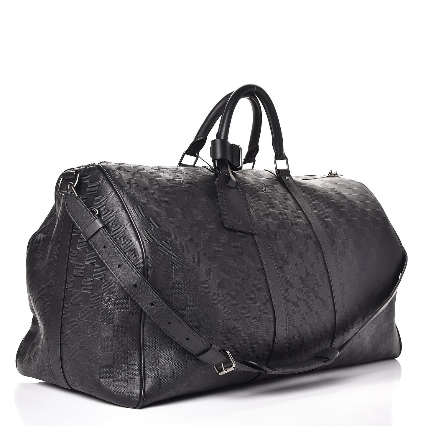 Damier Infini Keepall Bandouliere 55 Onyx